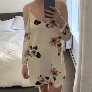Dynamite Floral Off The Shoulder Dress